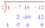 synthetic division