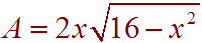 y = 2x root(9-x^2)