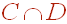 C intersection D