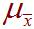 mu sub xBar
