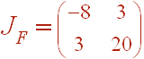 J_F=[(-8,3),(3,20)]