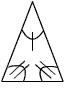 Triangle with bottom angles congruent