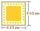 width 5 1/2 length 4 1/2 rectangle